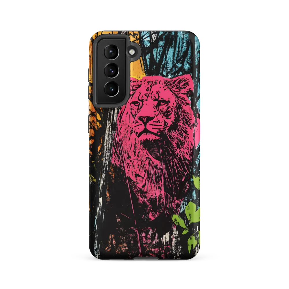 Fierce Vibrance: The Pink Lion