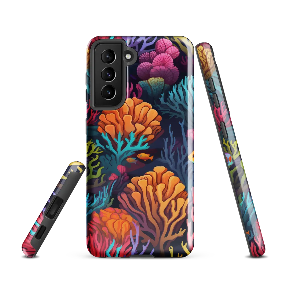 Underwater Harmony: A Coral Reef Wonderland | Phone Case |  S21 | Tough Case | Glossy