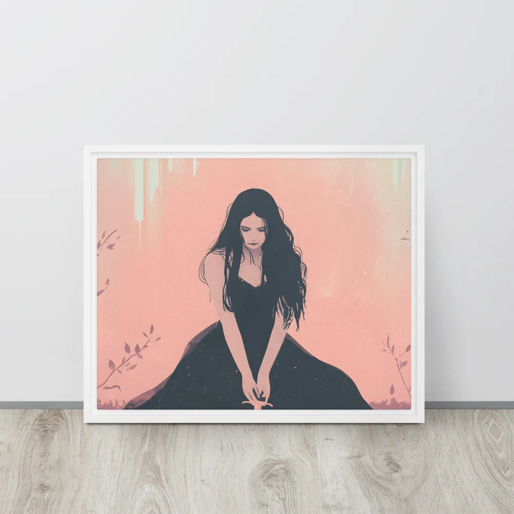 The Guardian of Solitude | Canvas with White Frame | 16″×20″