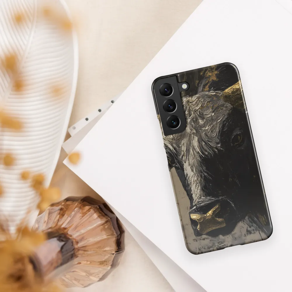 Majestic Bull: The Power in Black and Gold
