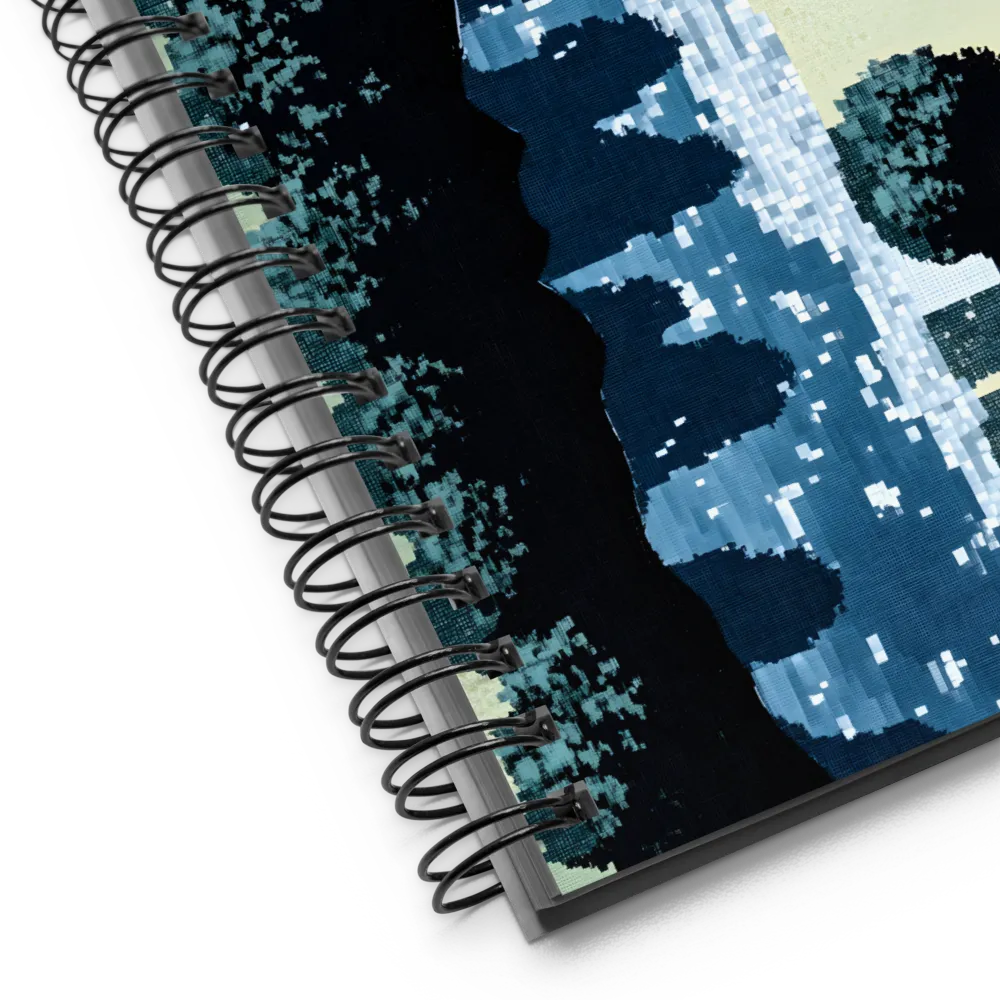 Serenity in Pixels | Spiral Notebook