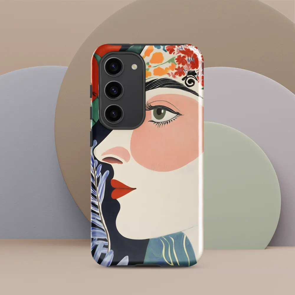Floral Serenade: A Modern Portrait