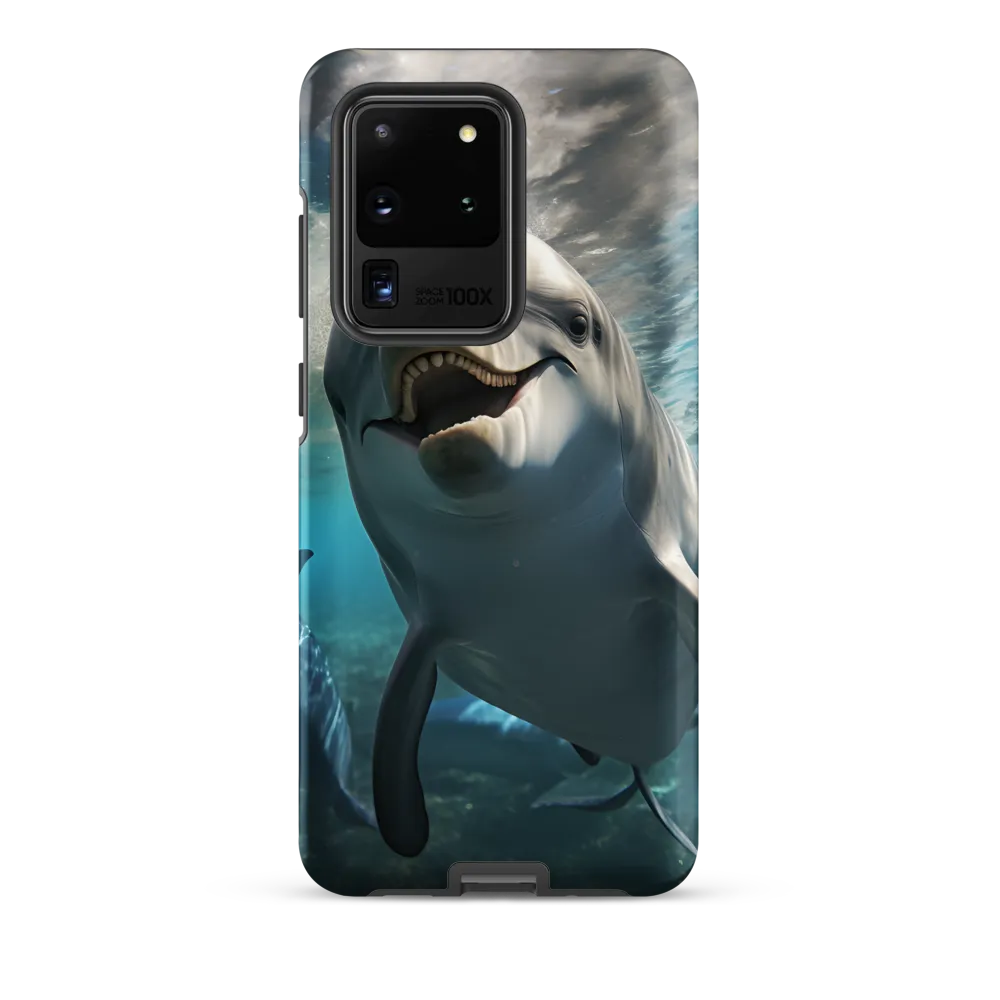 Beneath the Waves: A Dolphin's Dance