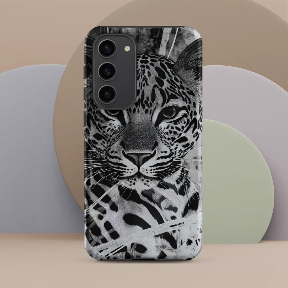 Majestic Gaze: The Leopard's Portrait | Phone Case |  S23 Plus | Tough Case | Matte