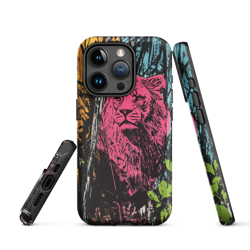 Fierce Vibrance: The Pink Lion