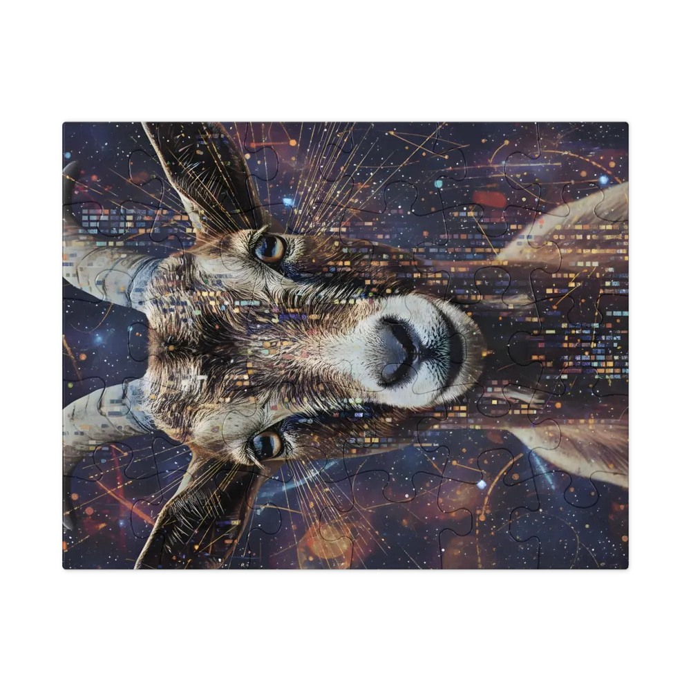 Celestial Goat 
 Jigsaw Puzzle in Tin Box