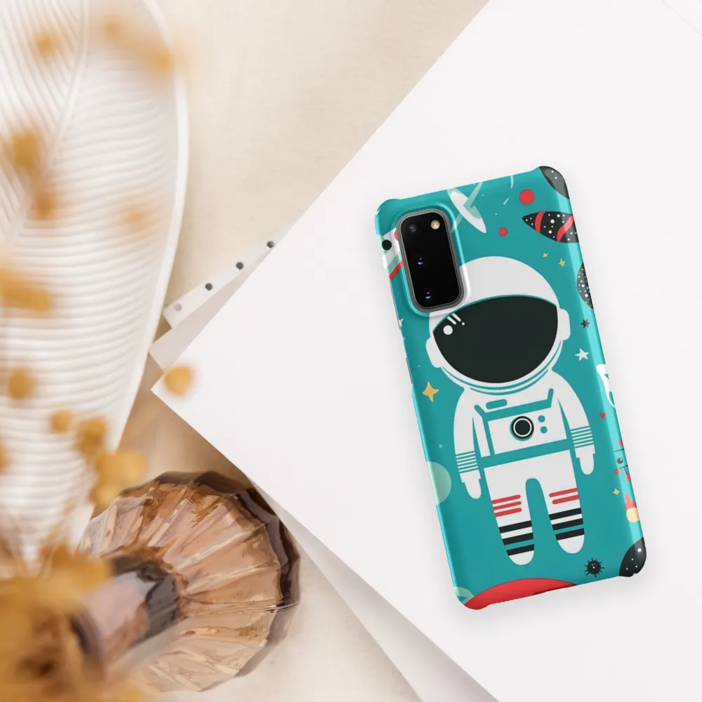 Whimsical Astronaut in Cosmic Wonderland