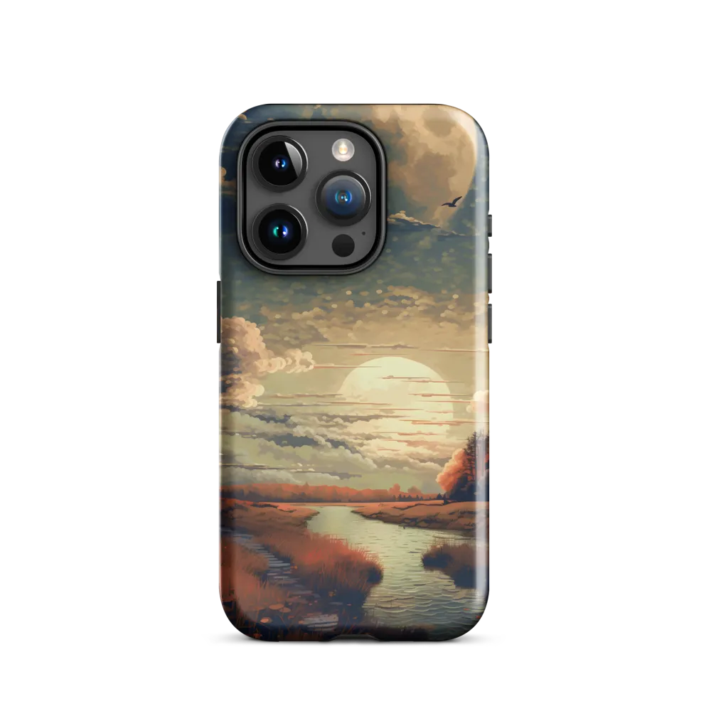 Whispers of Dusk: A Tranquil River Landscape
