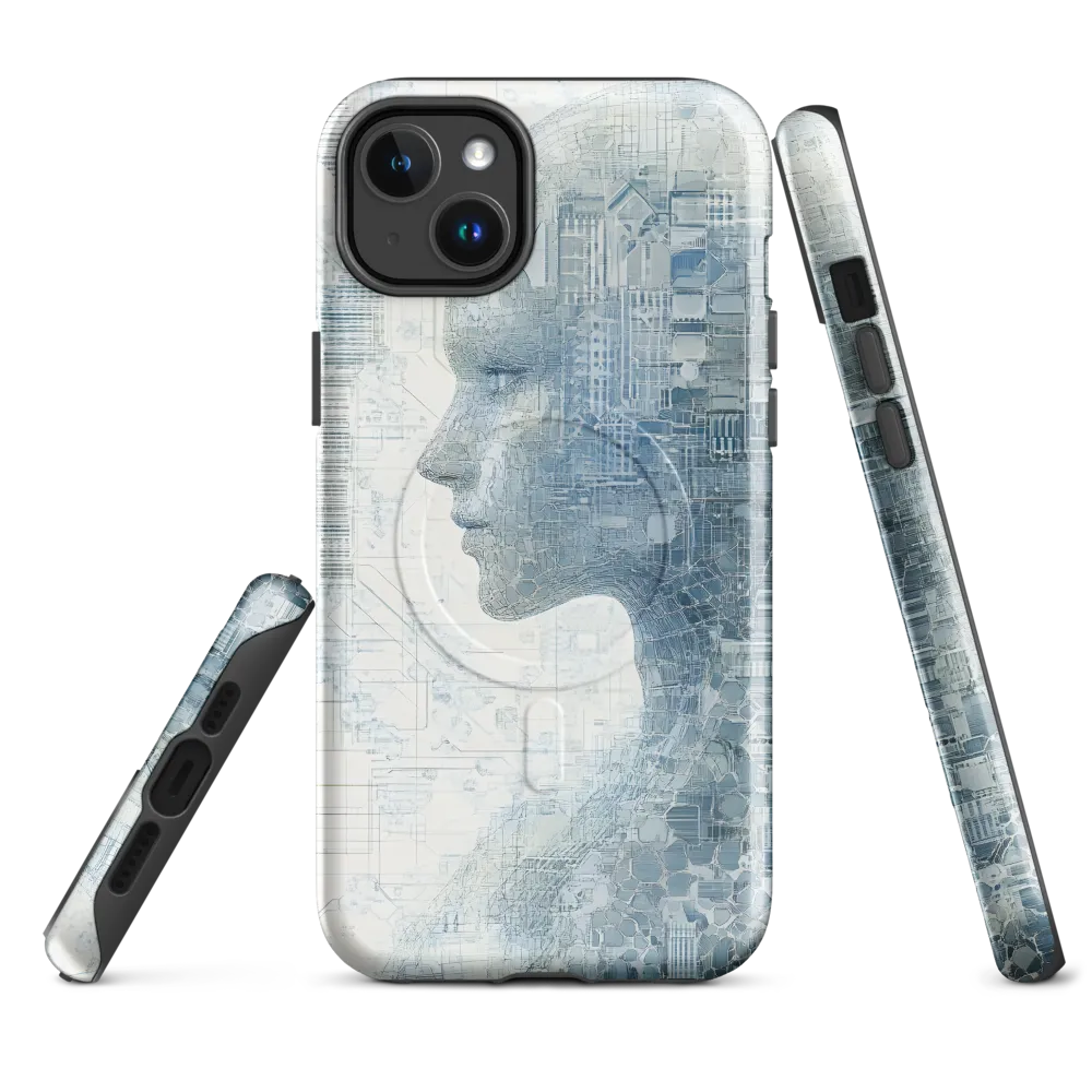 The Harmony of Human and Machine | Phone Case |  14 Plus | MagSafe® Tough Case | Glossy