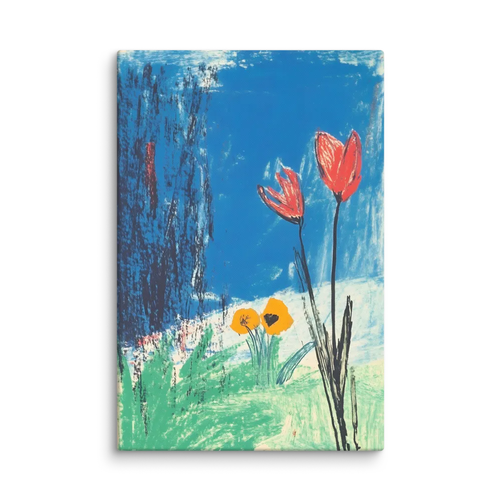 Joyful Blossoms in Blue