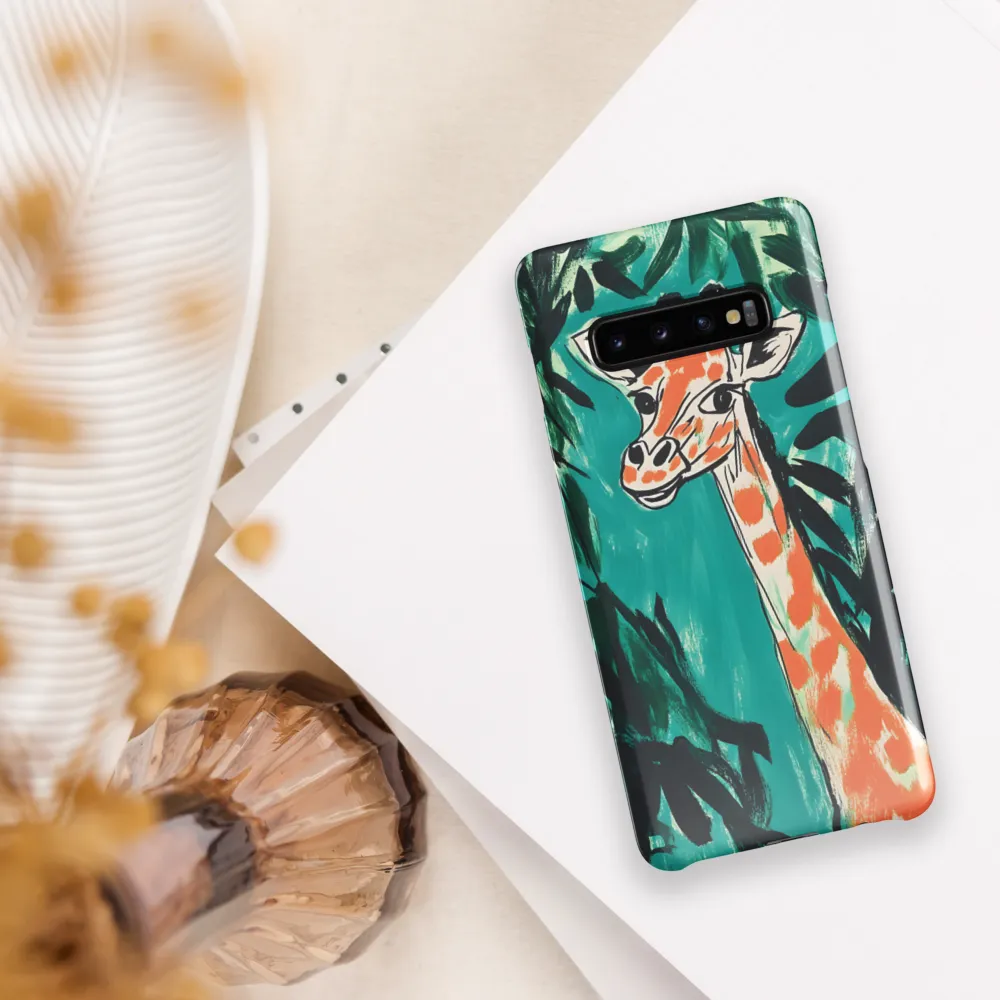 Curious Giraffe in Lush Greenery | Phone Case |  S10 Plus | Snap Case | Glossy