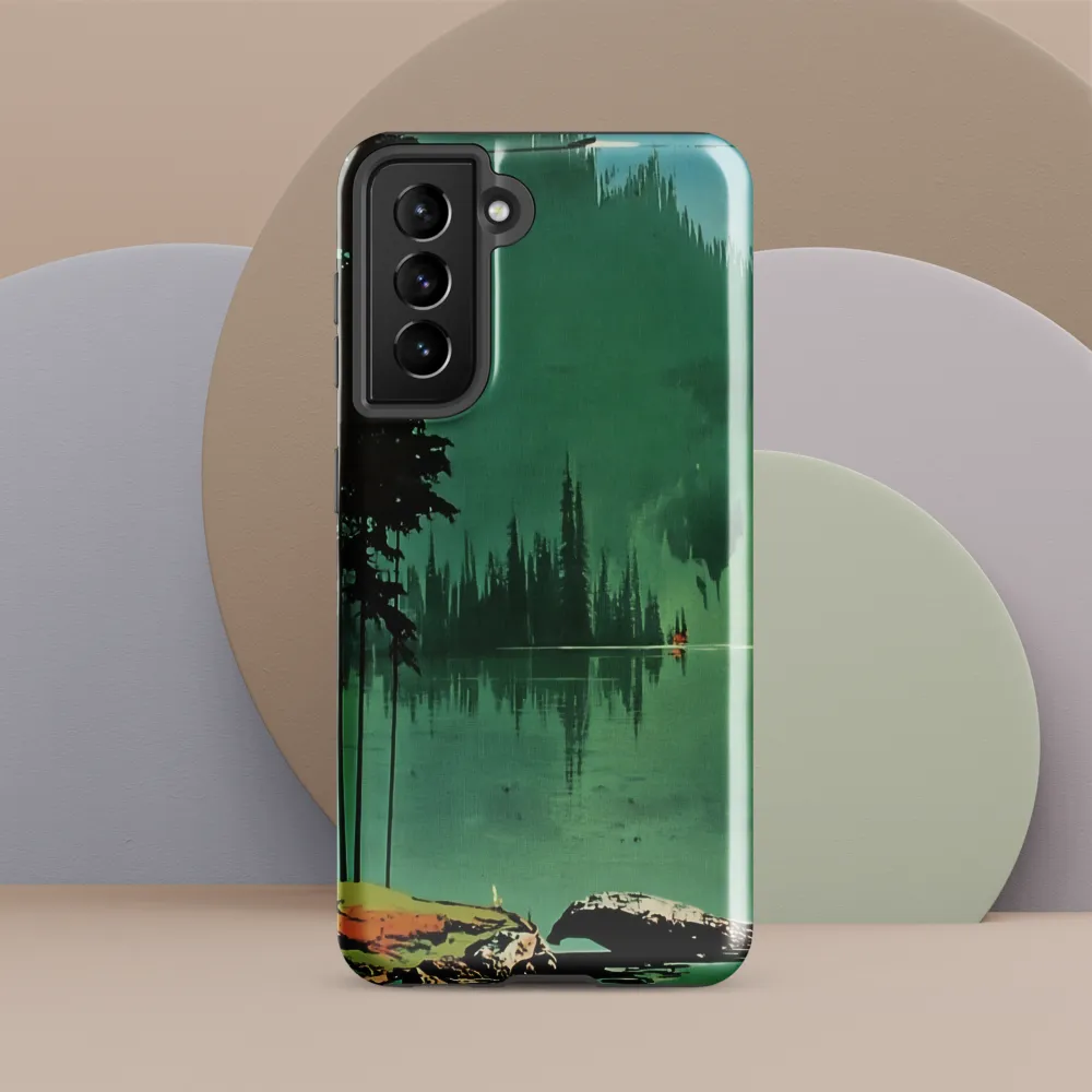 Serenity Reflected: A Tranquil Lake Scene
