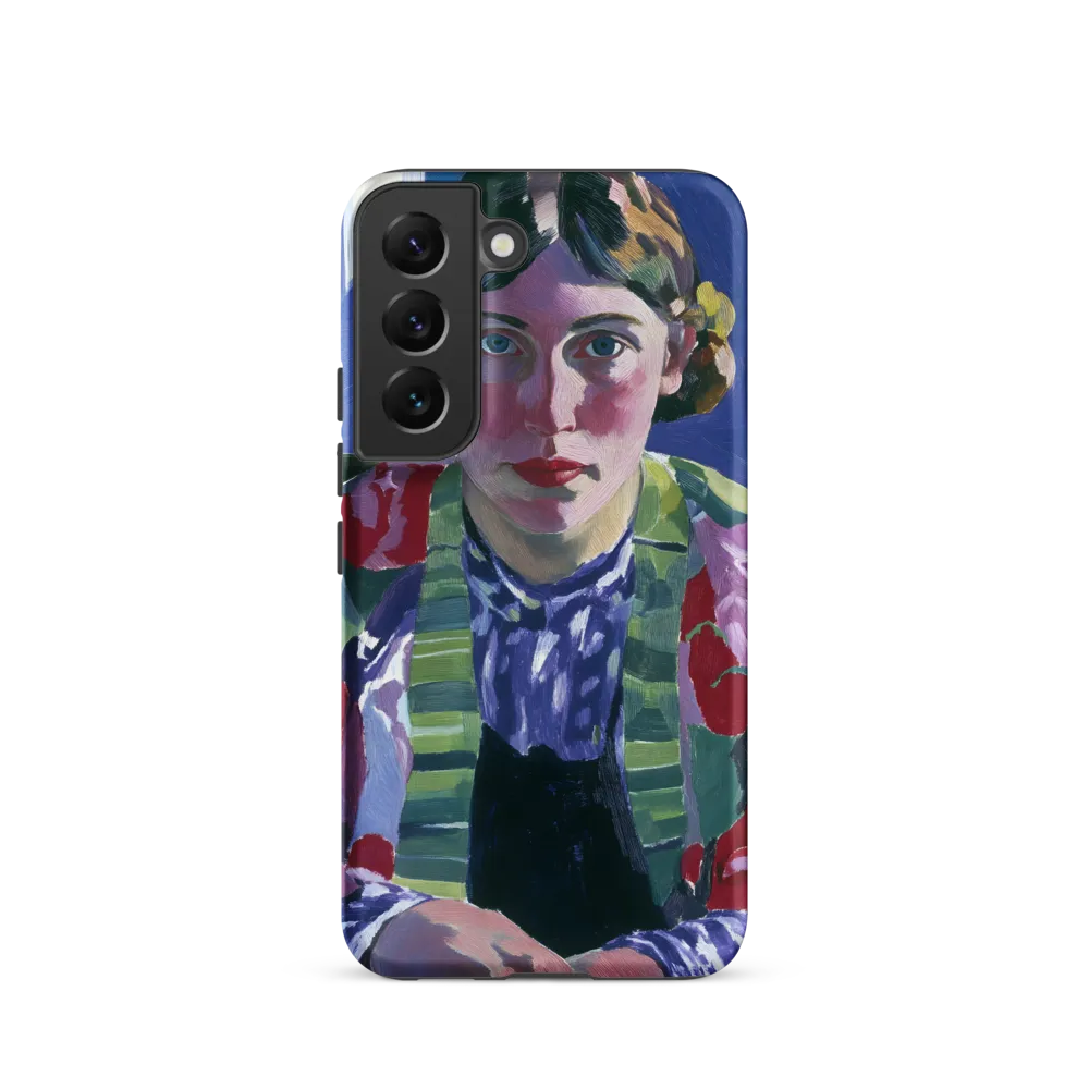 Vibrant Gaze: A Modernist Portrait