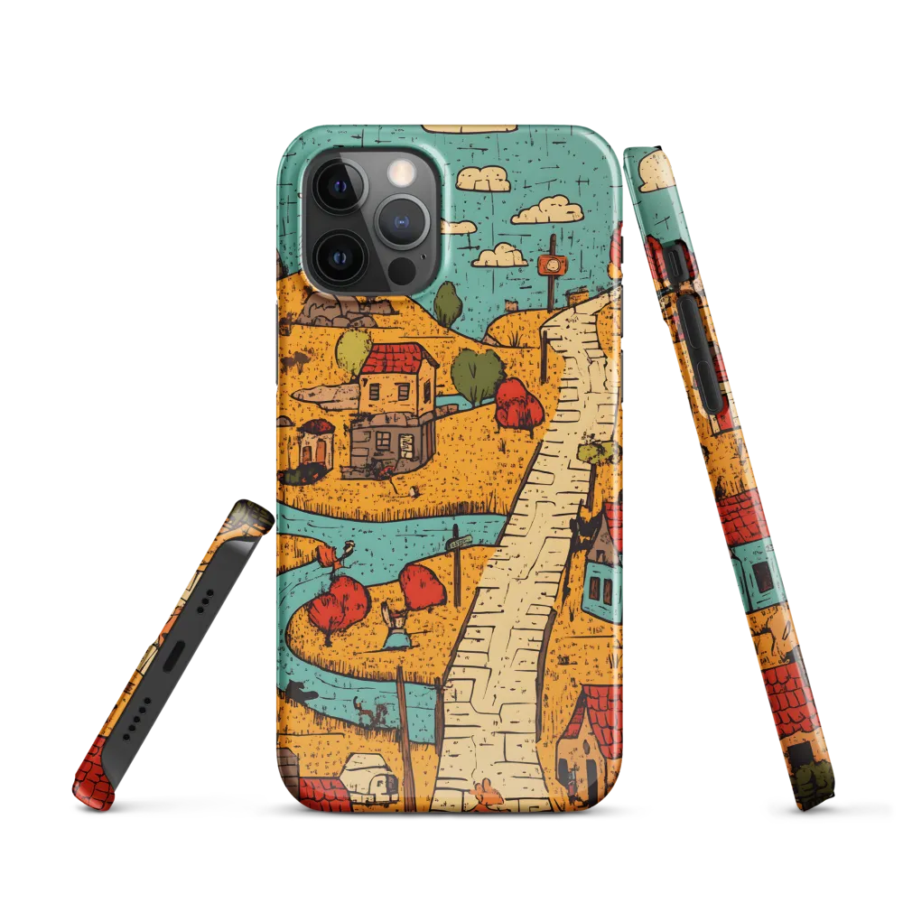 Whimsical Village Landscape