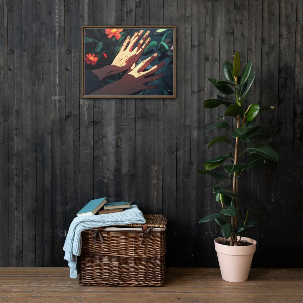 Whispers of Nature | Canvas with Brown Frame | 18″×24″