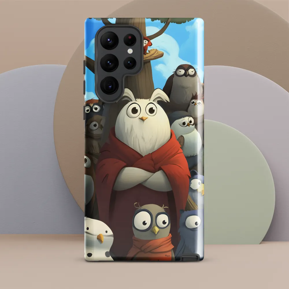 The Gathering of Owls | Phone Case |  S22 Ultra | Tough Case | Glossy