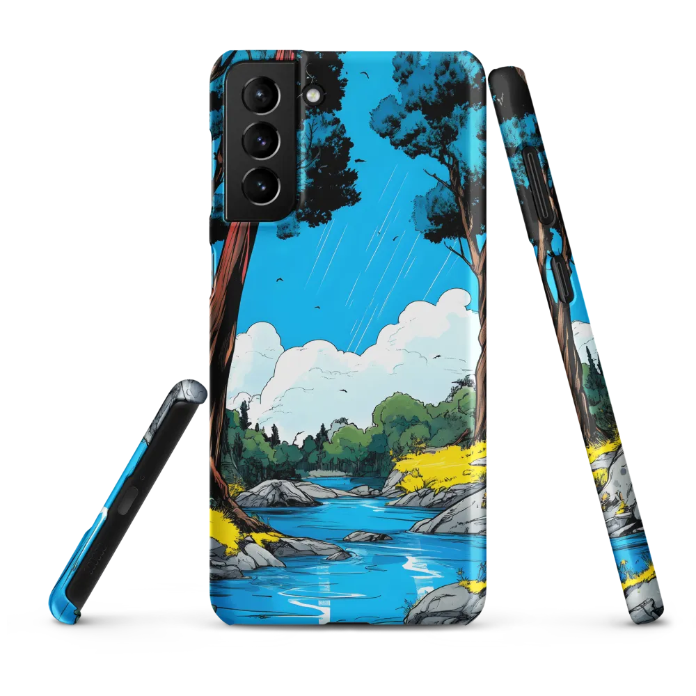 Tranquil River in a Comic Landscape