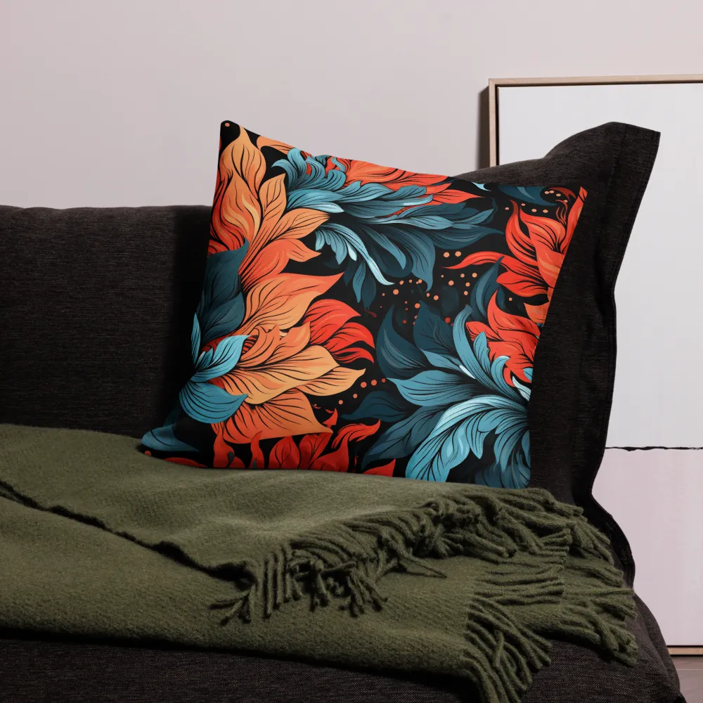 Floral Symphony in Color | Pillow Case | 22″×22″