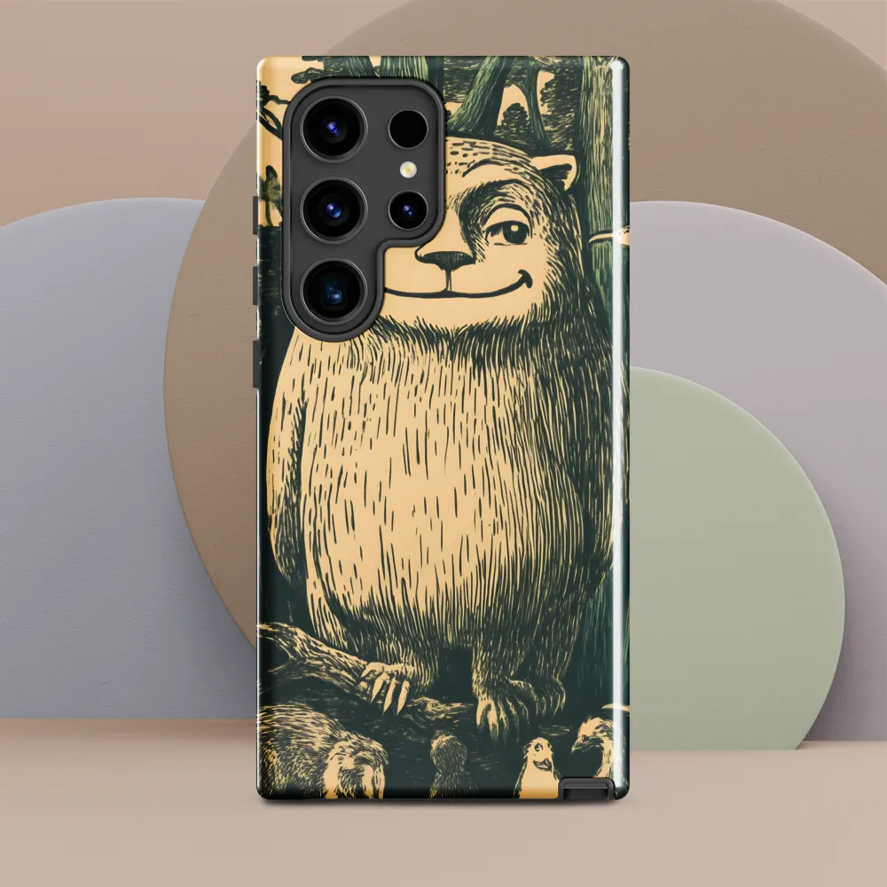Forest Guardian: A Whimsical Encounter | Phone Case |  S24 Ultra | Tough Case | Glossy