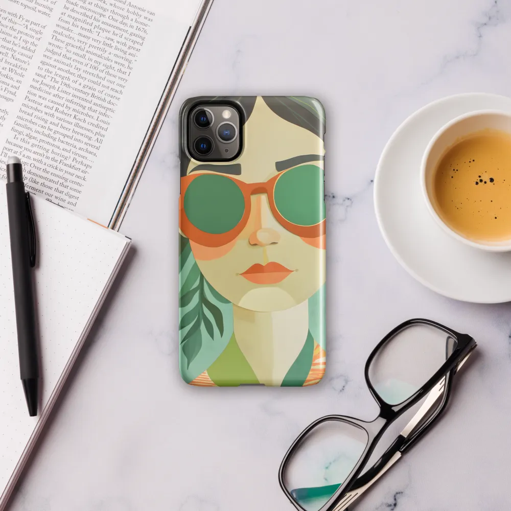 Bold Serenity: A Modern Portrait | Phone Case |  11 Pro Max | Snap Case | Glossy