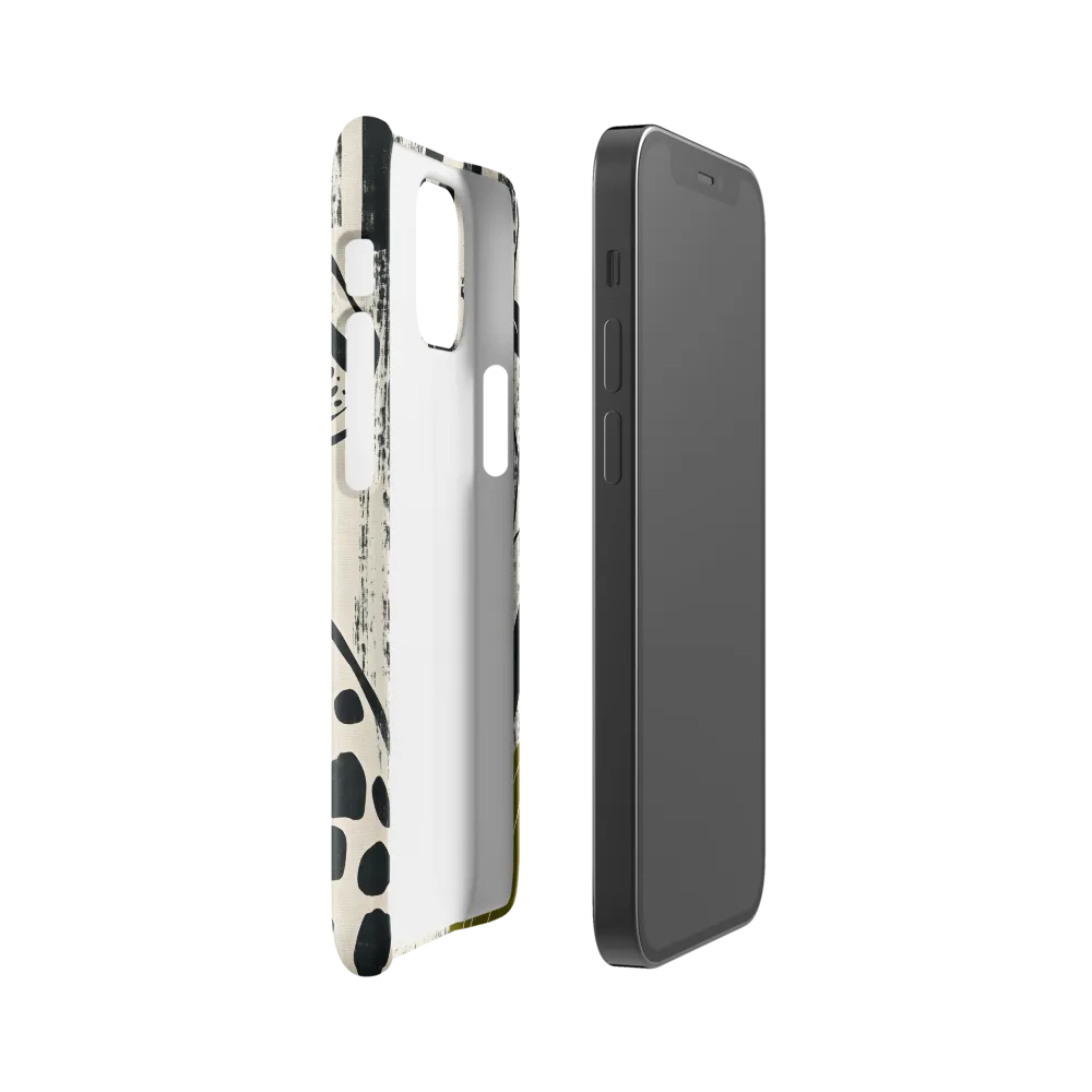 Leopard in Silhouette: A Modern Appeal | Phone Case |  12 Mini | Snap Case | Glossy