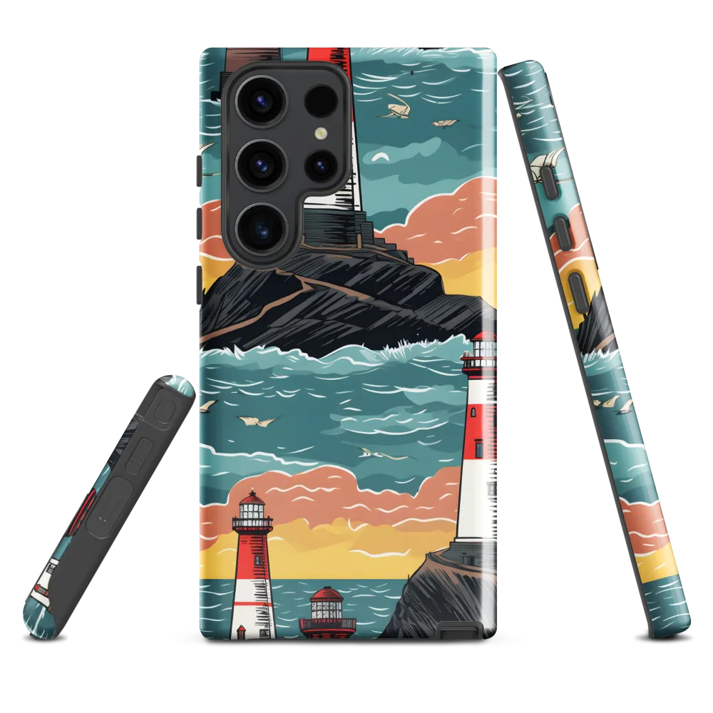 Lighthouses in a Whimsical Ocean