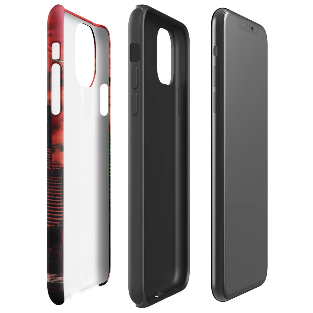 Red City Under Threat | Phone Case |  11 Pro Max | Tough Case | Glossy