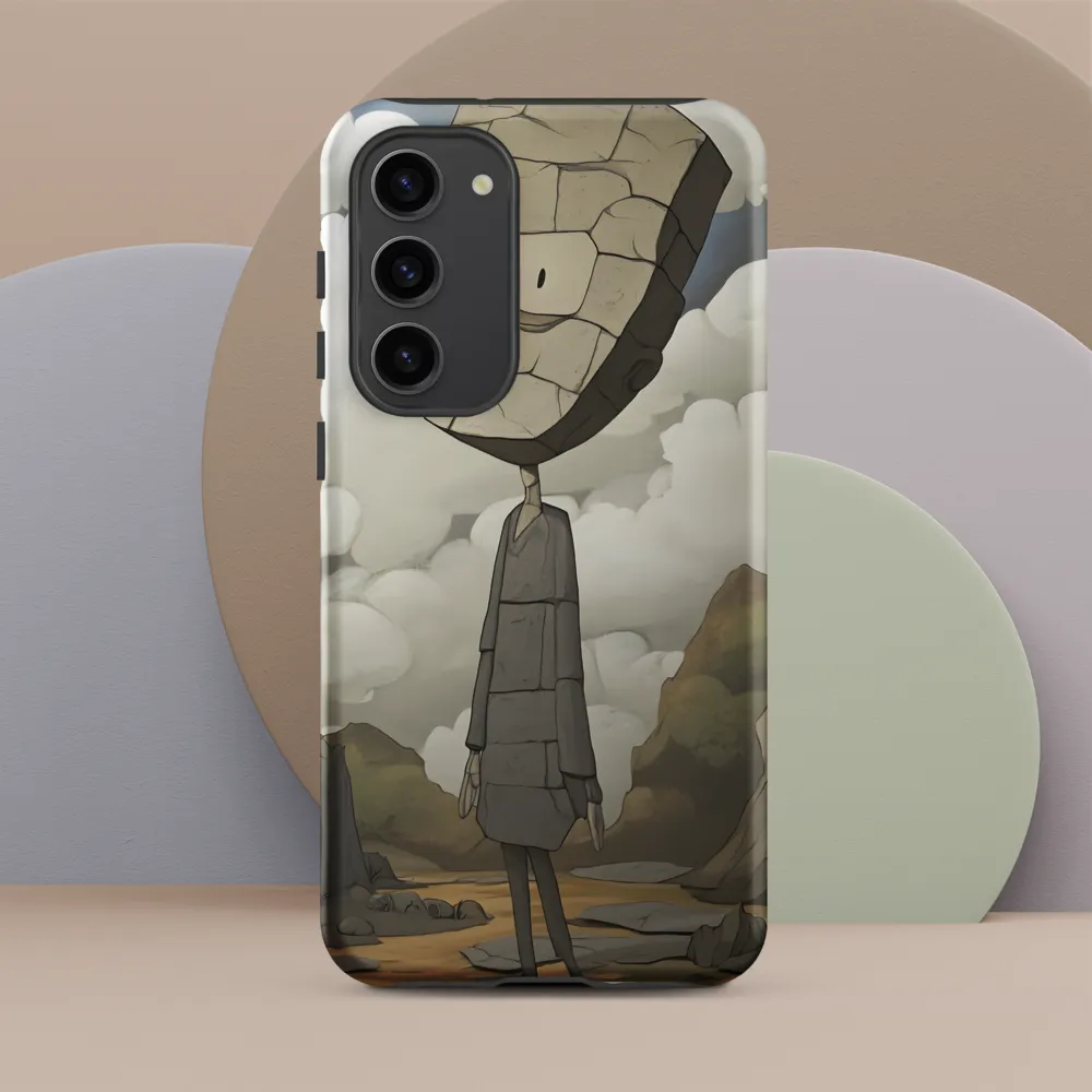 Whimsical Stone Figure in a Rocky Landscape | Phone Case |  S23 Plus | Tough Case | Matte