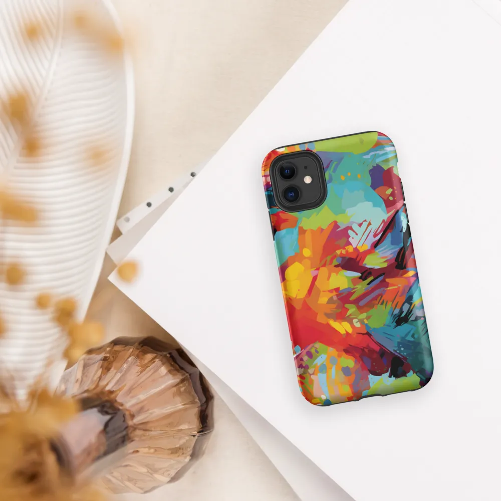 Colorful Lizard: An Abstract Adventure | Phone Case |  11 | Tough Case | Matte