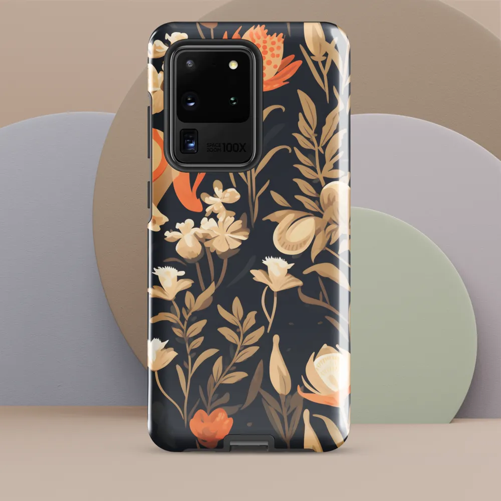 Floral Harmony: A Dance in the Dark