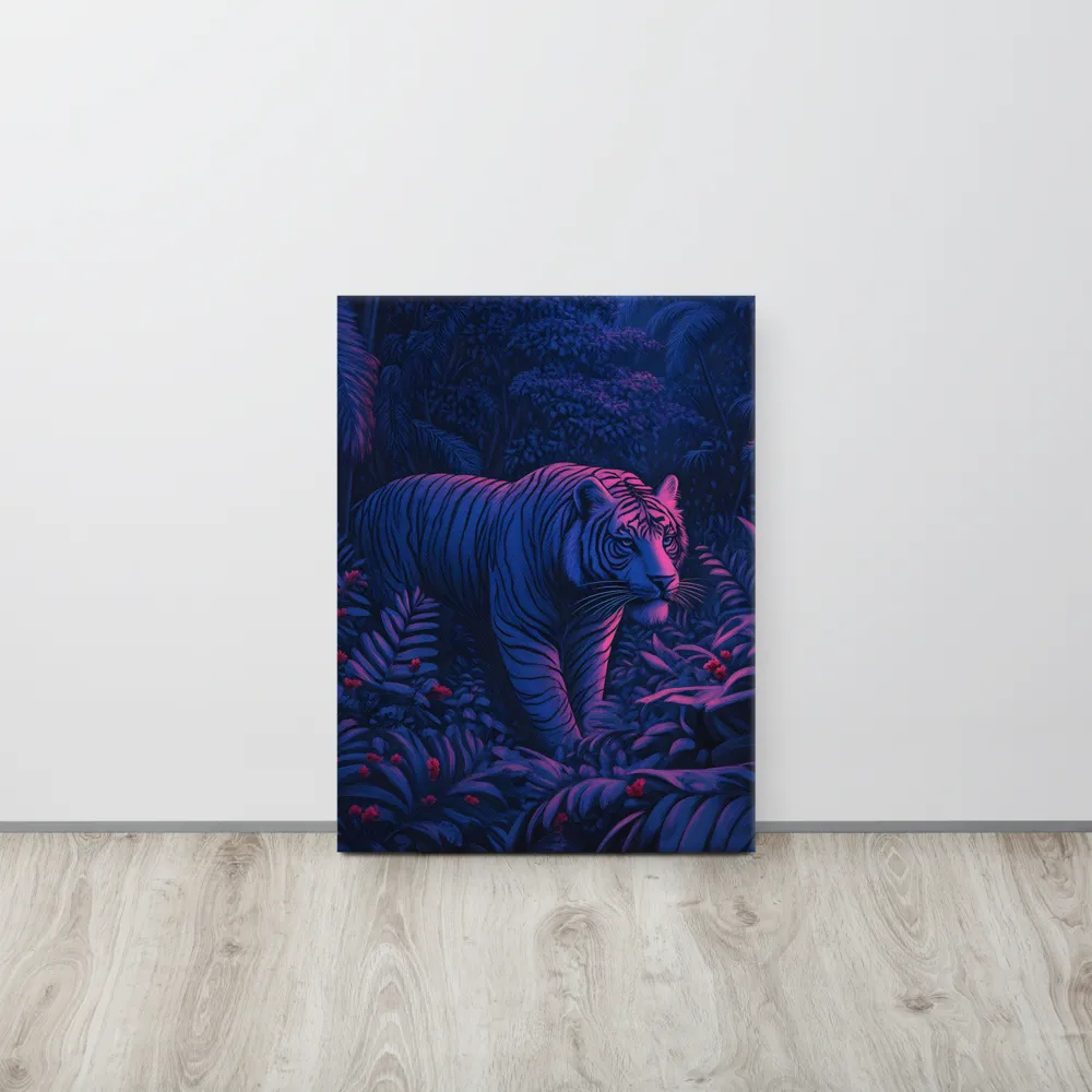 Mystic Prowler: The White Tiger in the Jungle | Canvas | 18″×24″