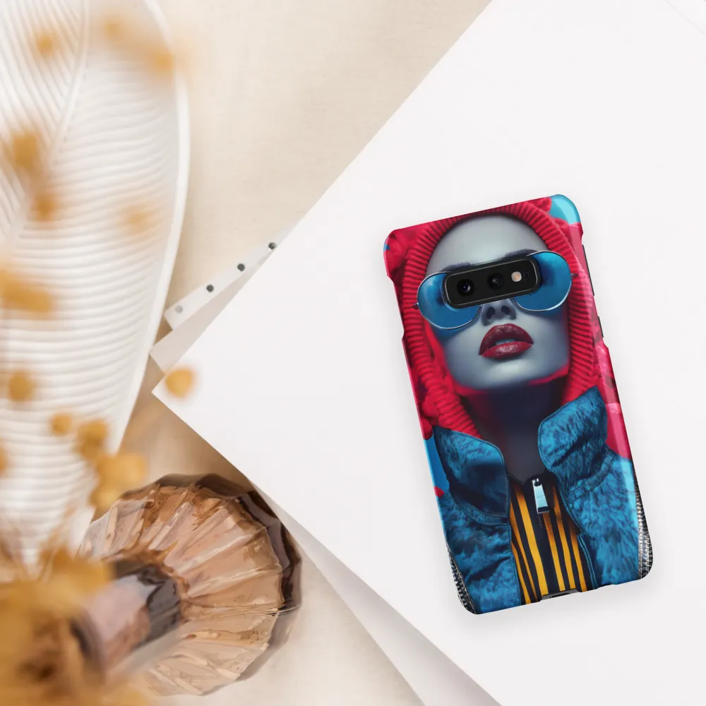 Bold Elegance in Digital Fashion | Phone Case |  S10e | Snap Case | Matte