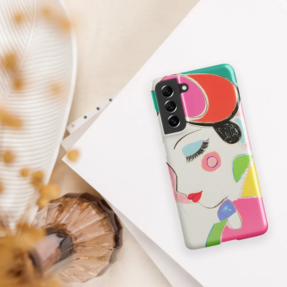 Whimsical Portrait in Colorful Abstraction