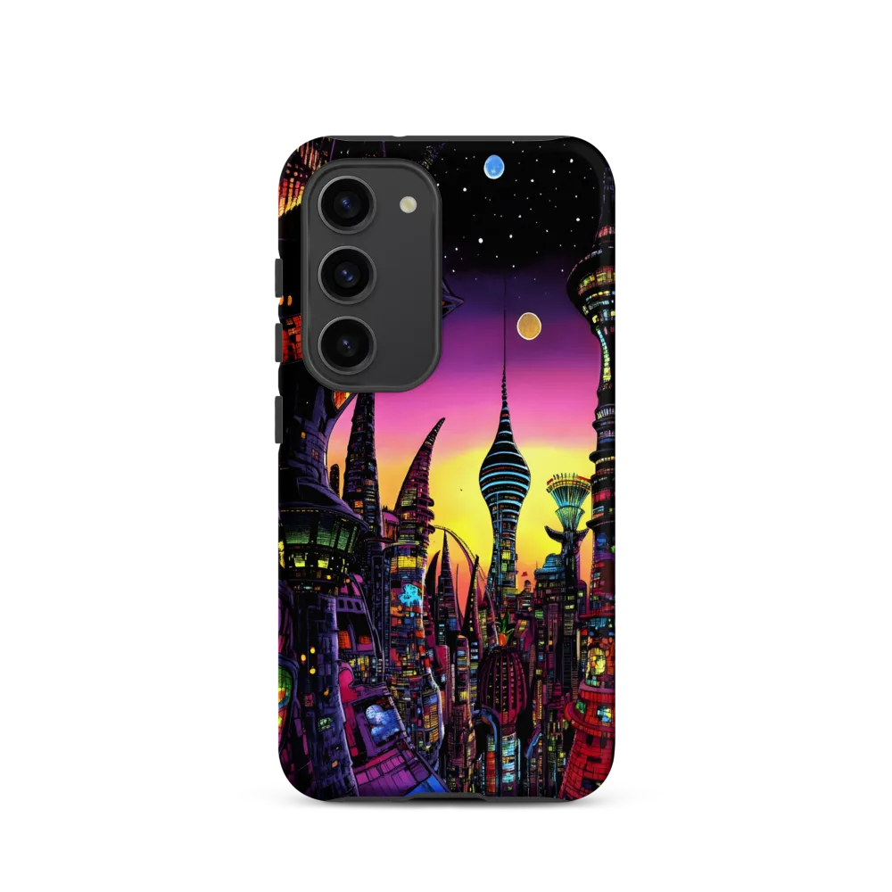 Futuristic Cityscape at Dusk