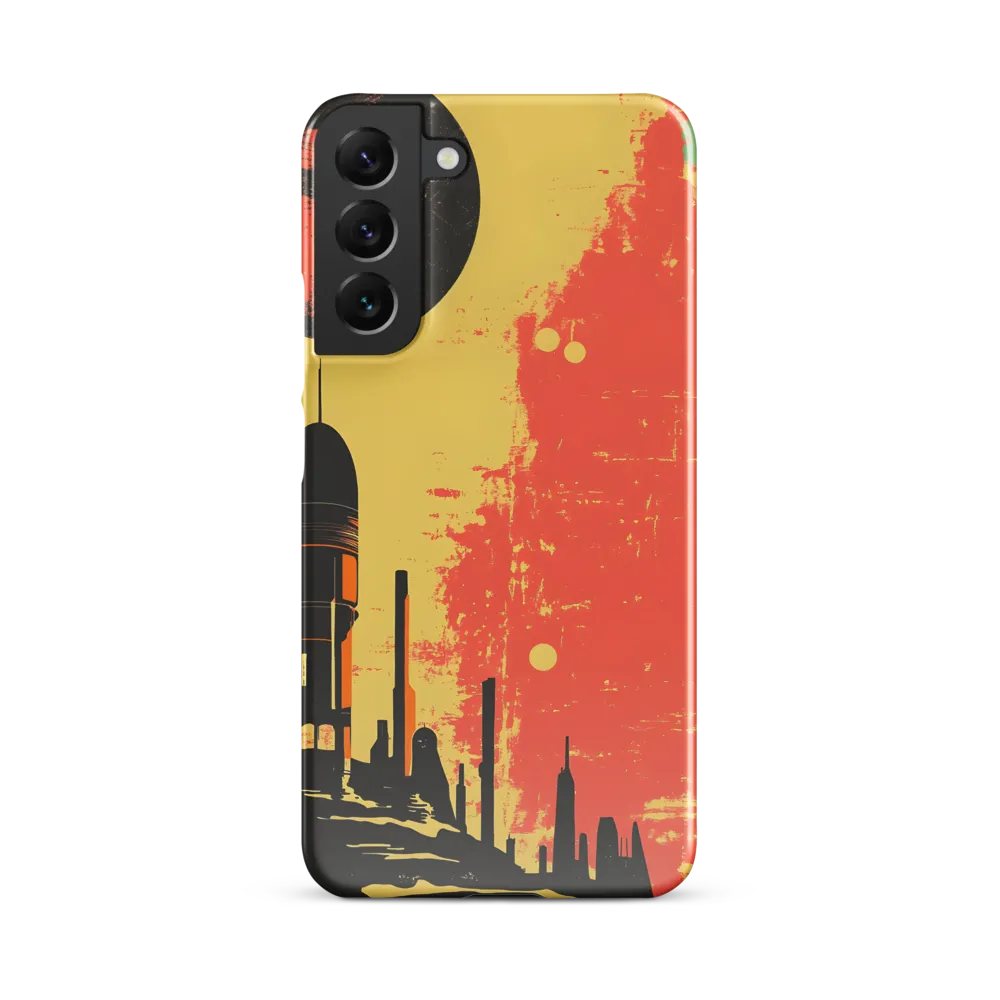 Journey to the Stars: A Retro-Futuristic Landscape | Phone Case |  S22 Plus | Snap Case | Glossy