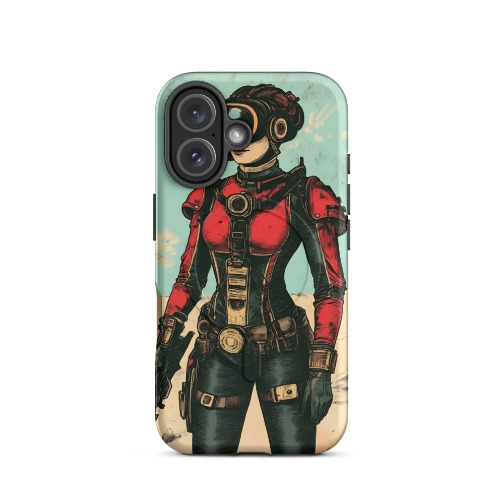 Futuristic Explorer: A Steampunk Adventure | Phone Case |  16 | MagSafe® Tough Case | Matte
