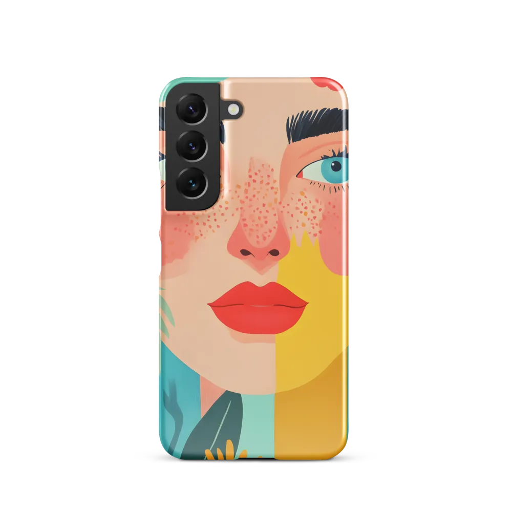 Floral Serenity: A Modern Portrait