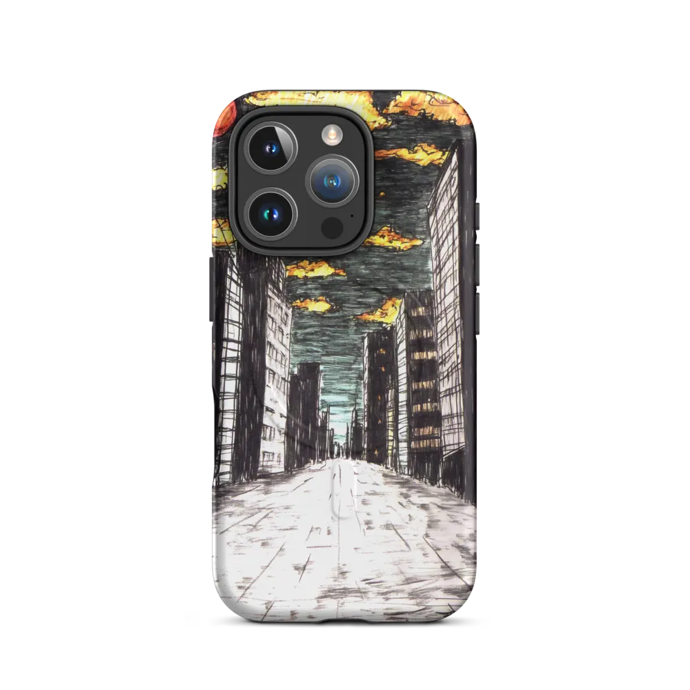 Eclipsed Cityscape | Phone Case |  16 Pro | MagSafe® Tough Case | Matte