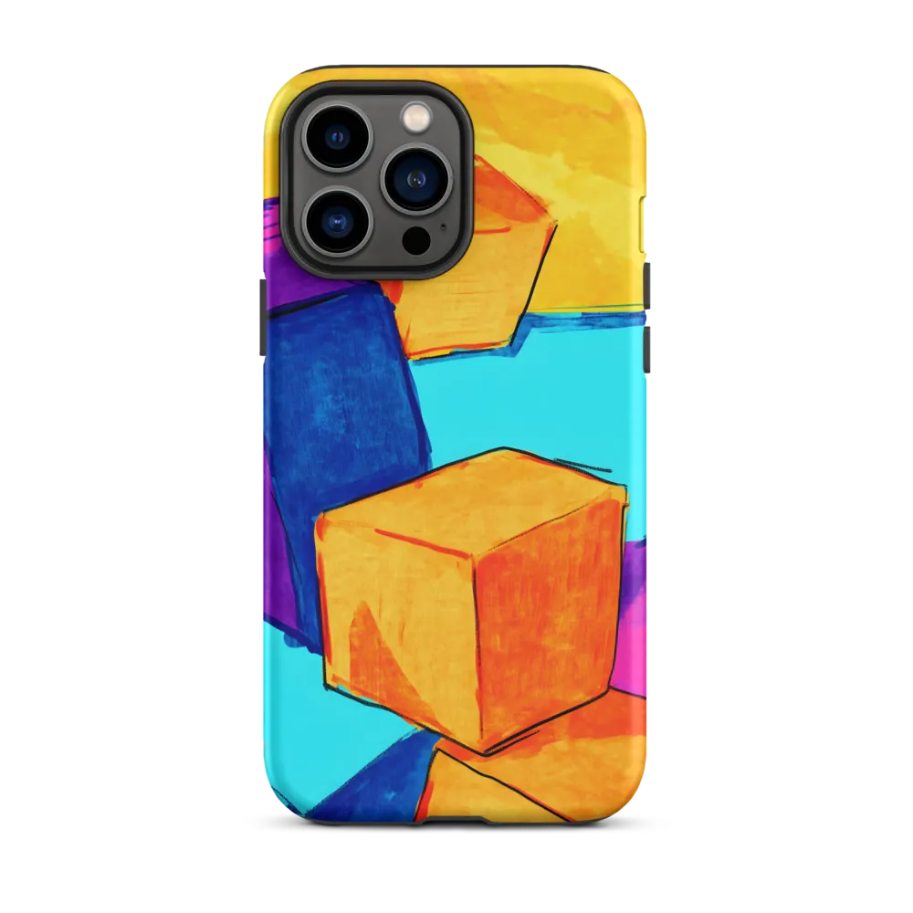 Playful Cubes in Vibrant Harmony