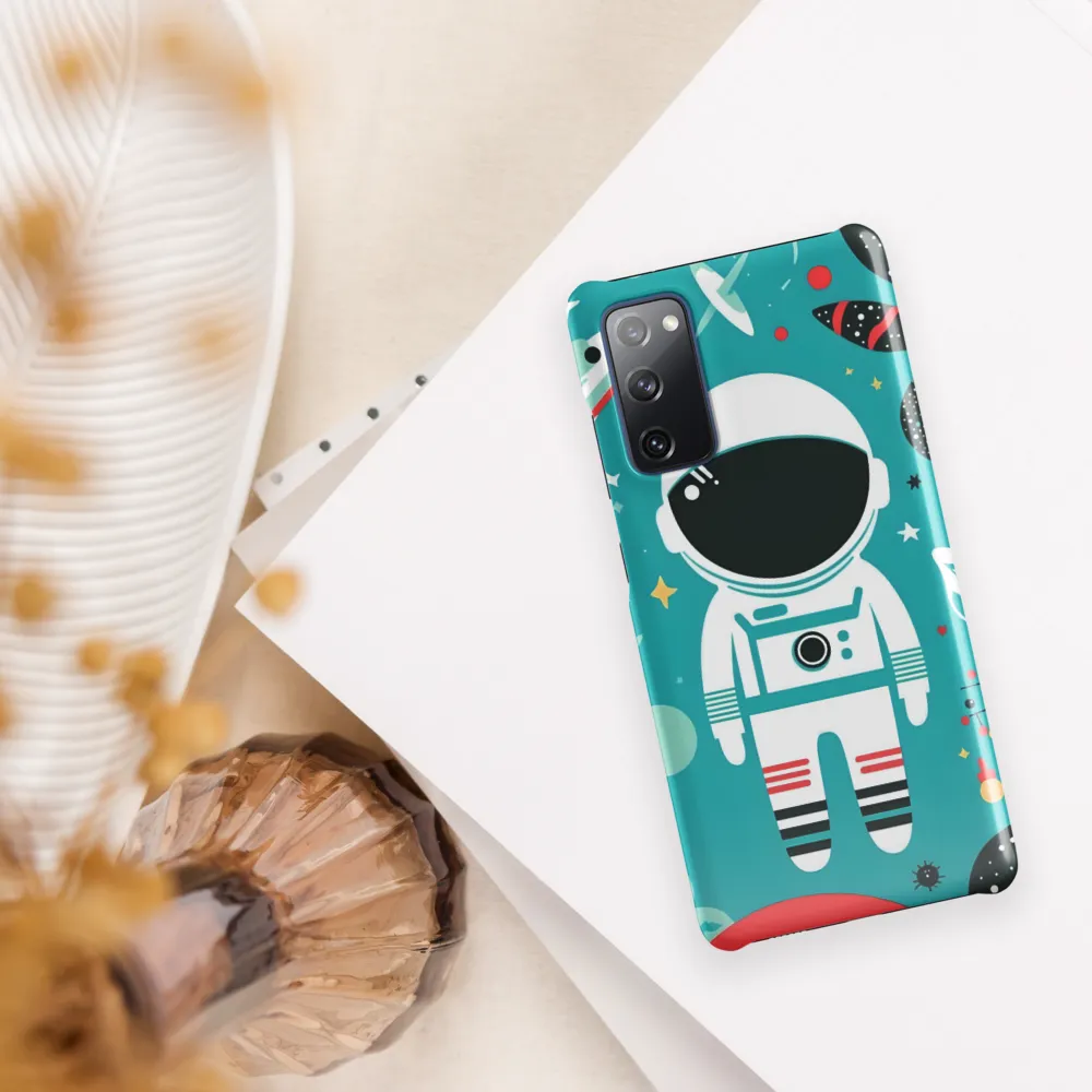 Whimsical Astronaut in Cosmic Wonderland