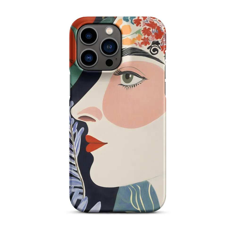 Floral Serenade: A Modern Portrait