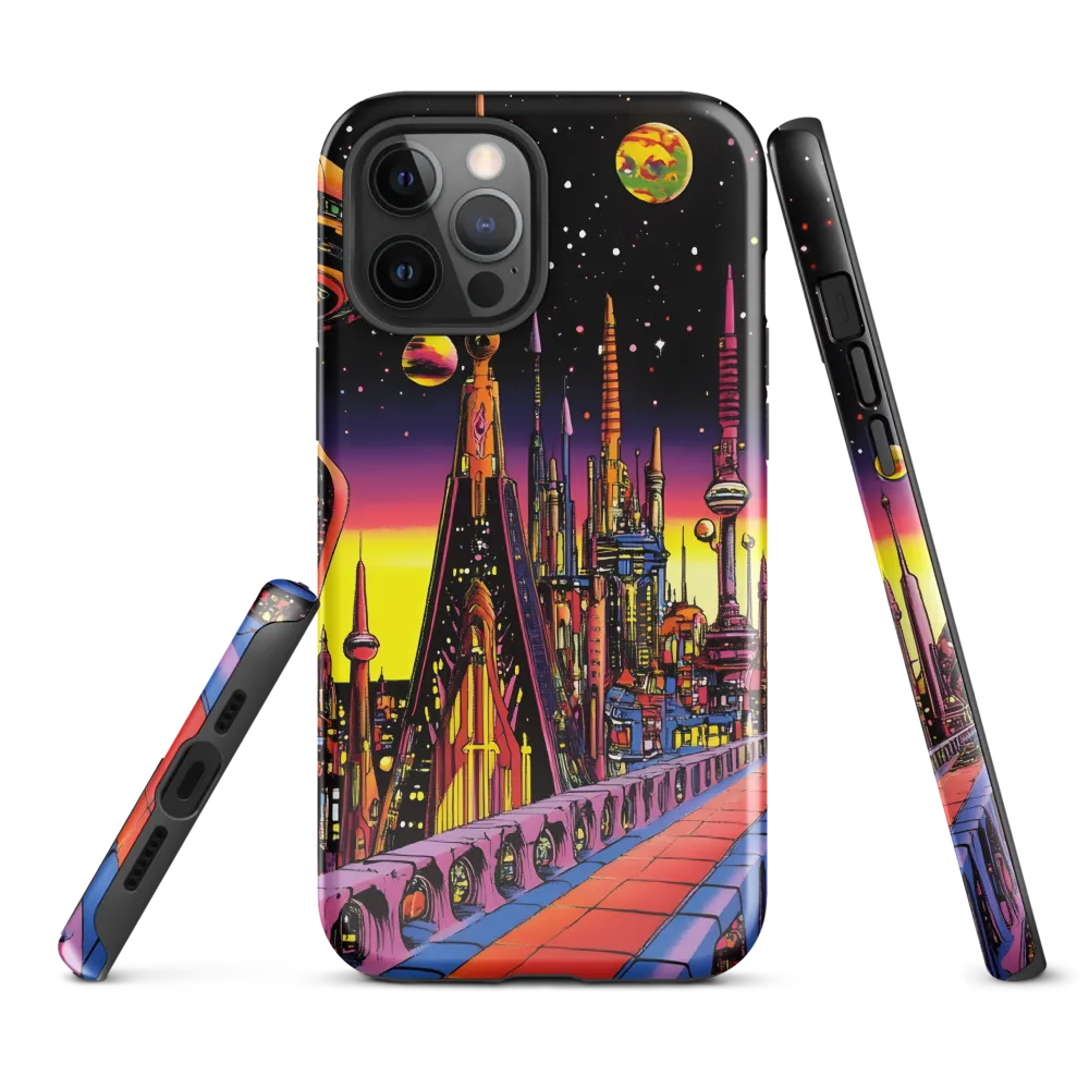 Futuristic Cosmos: A Journey Through Neon Cities
