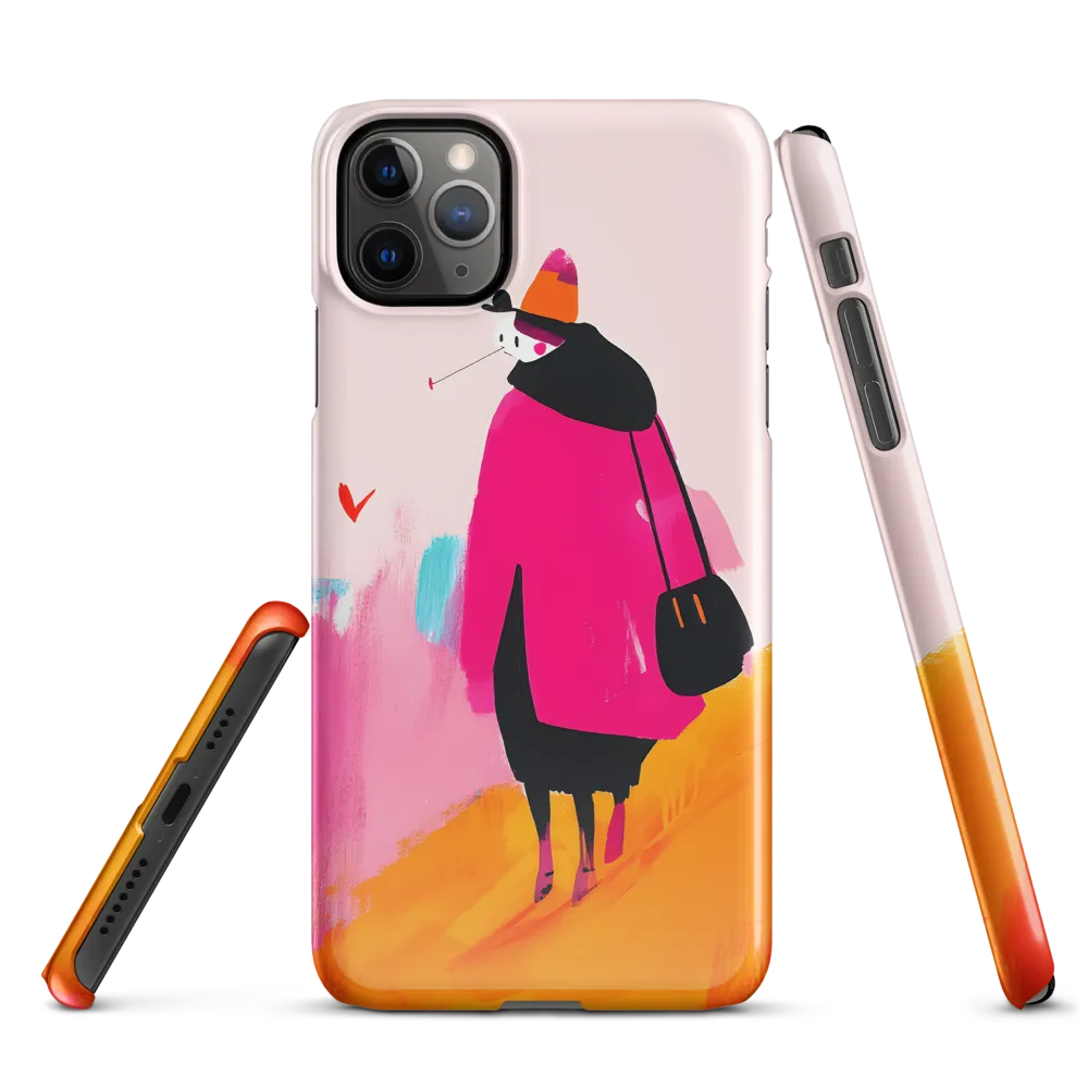 Wanderer in Pink | Phone Case |  11 Pro Max | Snap Case | Glossy