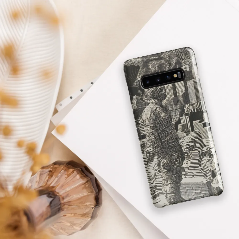 Contemplation in an Abstract Landscape | Phone Case |  S10 Plus | Snap Case | Glossy