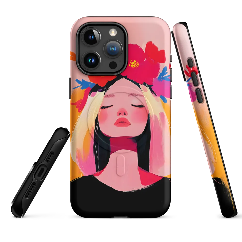 Floral Serenity | Phone Case |  15 Pro Max | MagSafe® Tough Case | Matte