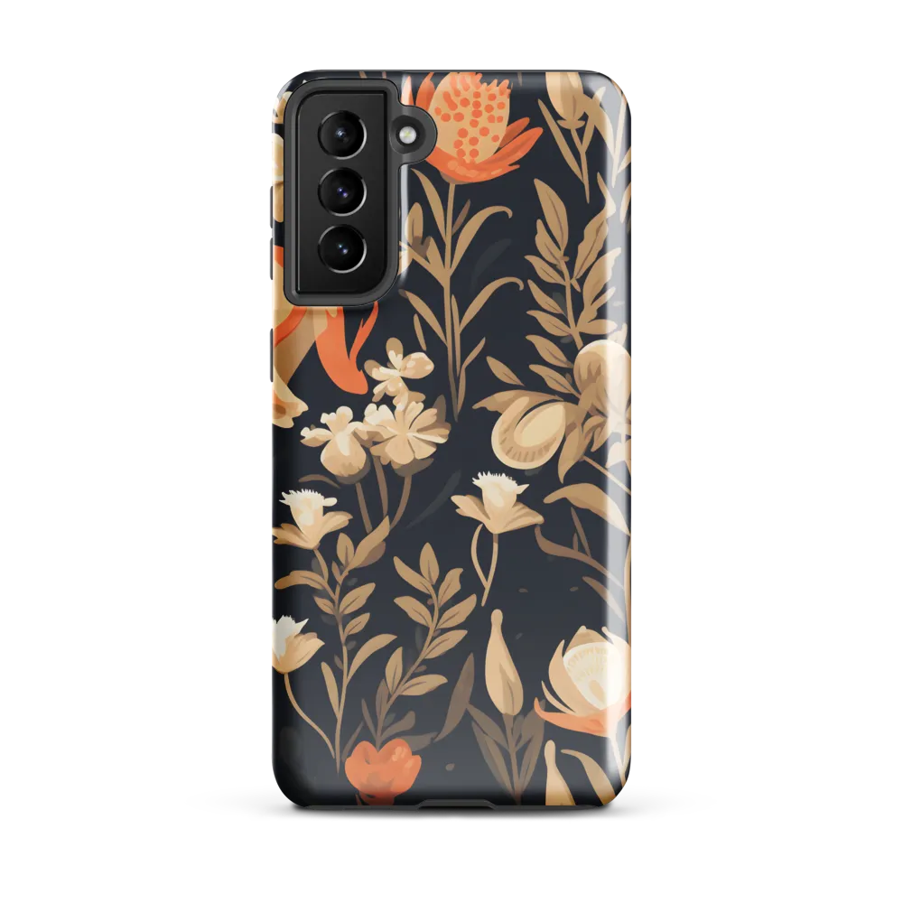 Floral Harmony: A Dance in the Dark