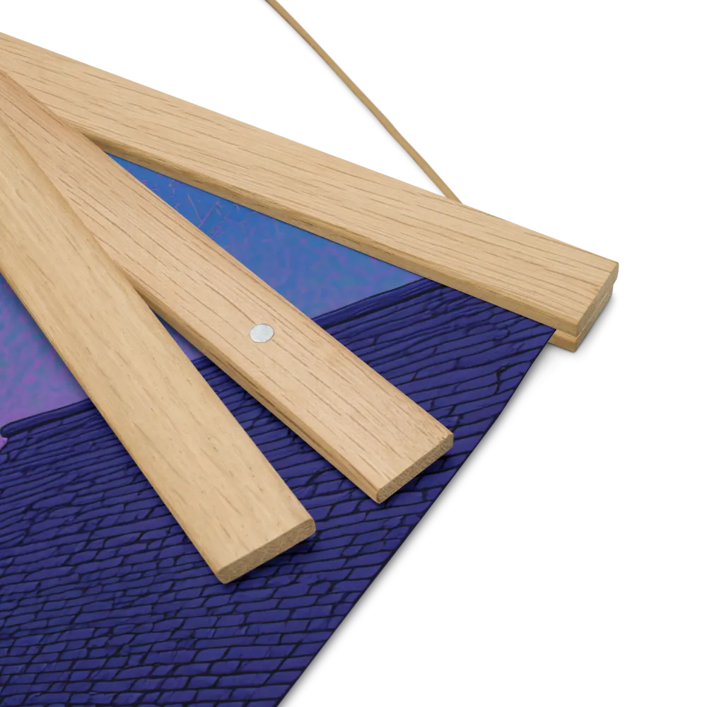 The Twilight Stroll | Poster With Oak Wood Hanger | 16″×16″