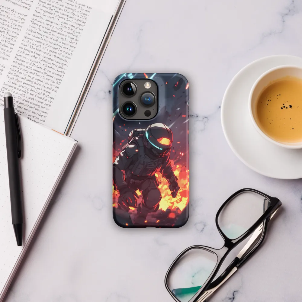 Astronaut Amidst Chaos | Phone Case |  15 Pro | Snap Case | Matte