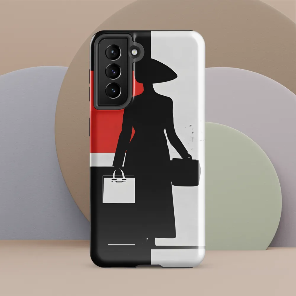 Silhouette of Elegance | Phone Case |  S21 FE | Tough Case | Glossy