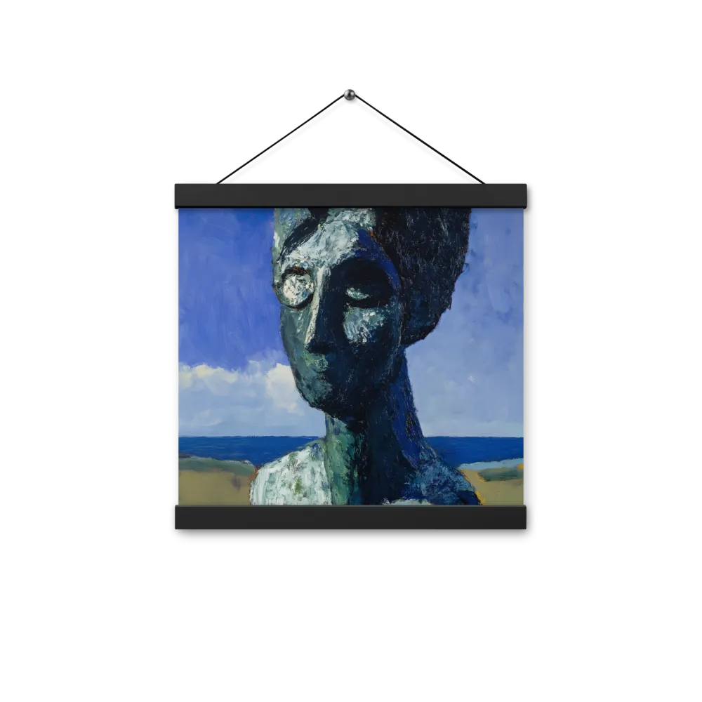 Silent Contemplation | Poster With Black Wood Hanger | 12″×12″